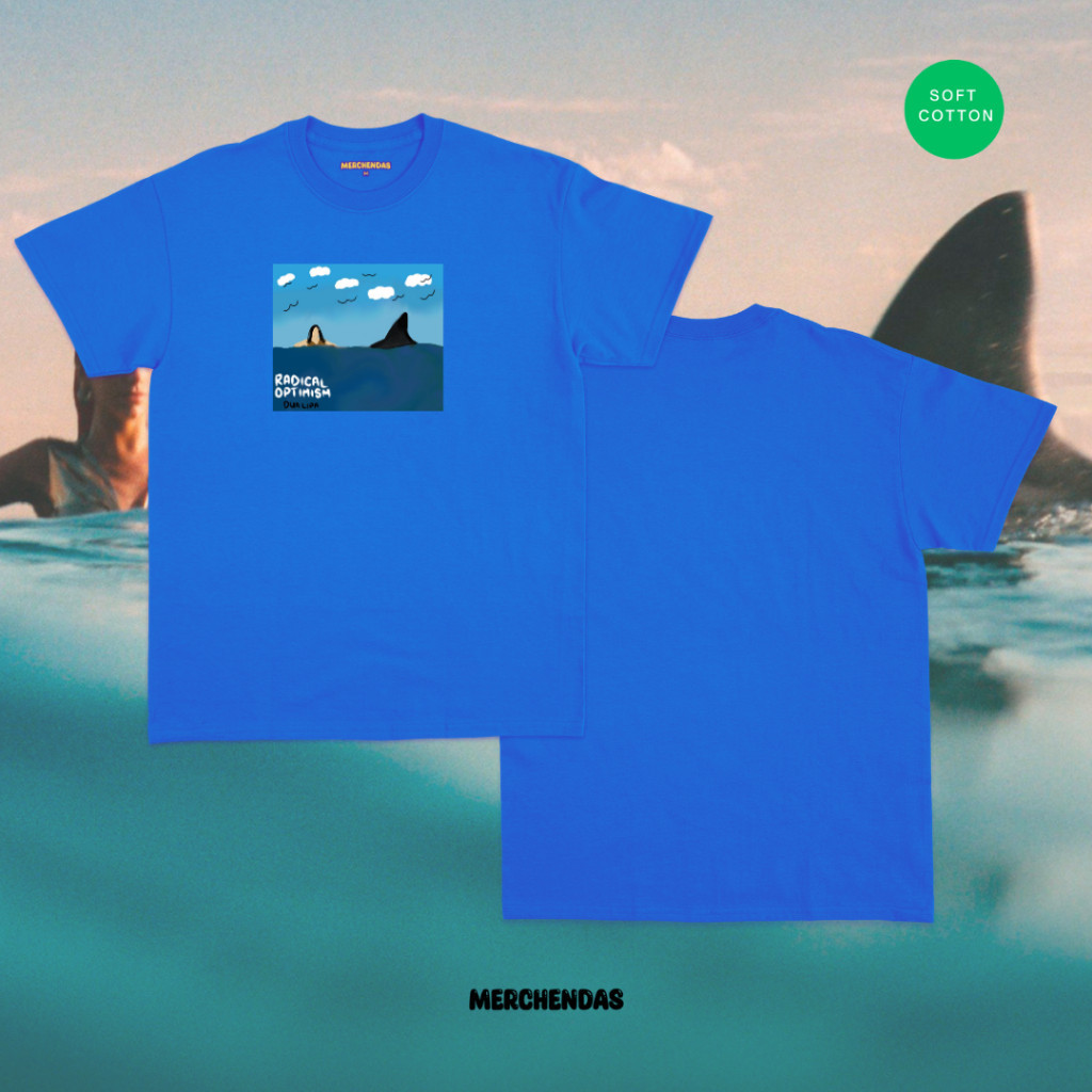 เสื้อยืด Dua Lipa S-5XL Dua Lipa  Bangkok Concert T-shirt Cotton Dua Lipa Blue Radical Optimism เสื้