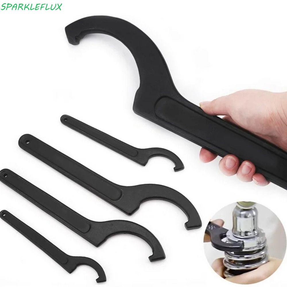 Sparklelux ประแจตะขอ, เครื่องมือปรับปรับปรับ C Hook Spanner, Universal Pre Load Hook รอบ Nut 22-72 มม. Crescent ประแจเครื่องมือ