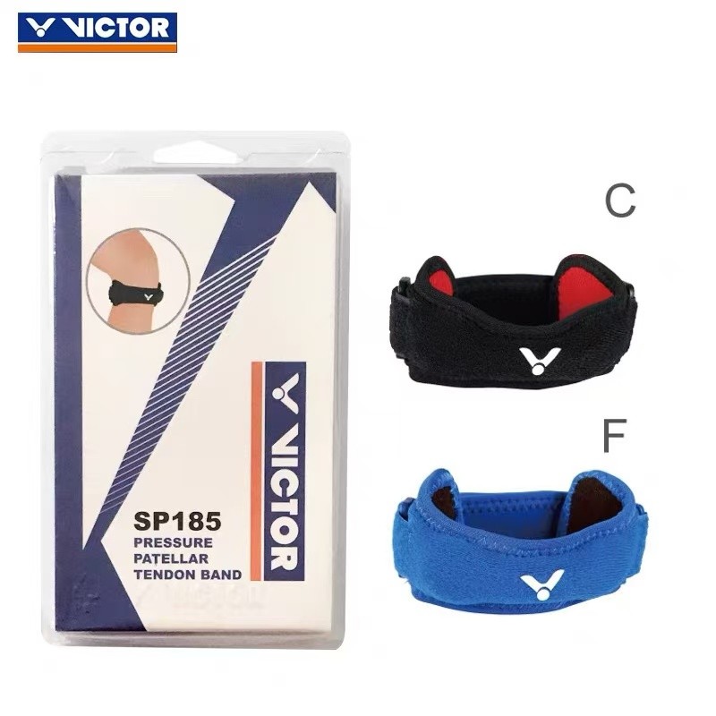 Victor SP185 Patellar สายรัดบีบอัดแบดมินตันวิ่งบาสเกตบอลกีฬาป้องกันเข่า