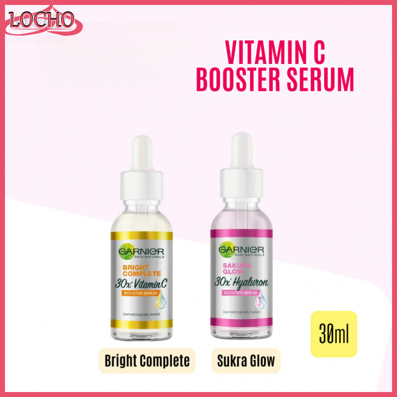 Garnier Bright Complete Booster Serum With Vitamin C / Garnier Sakura White Glow Booster Serum/ Garn