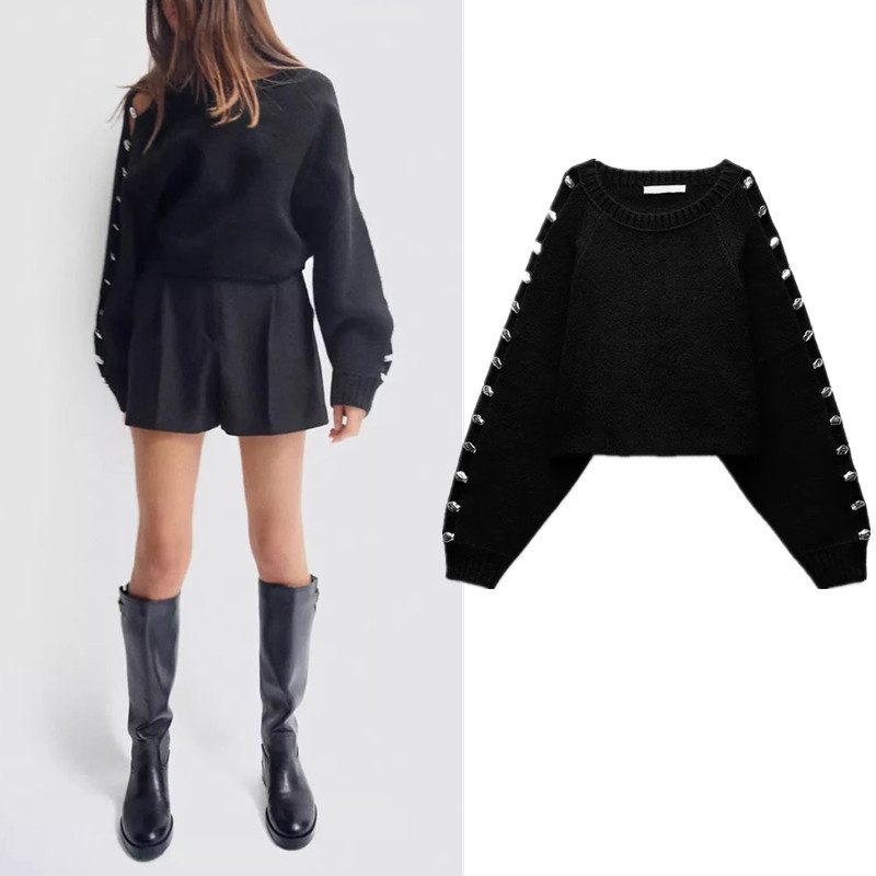 Zara Sweater Ball Sleeve Sweater 3920489