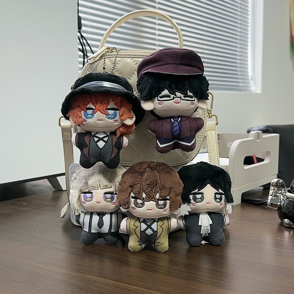 อะนิเมะ Bungo Stray Dogs ของเล่นตุ๊กตาจี้ Dazai Osamu Nakahara Chuuya Akutagawa Ryunosuke พวงกุญแจตุ๊กตานุ่มของขวัญ