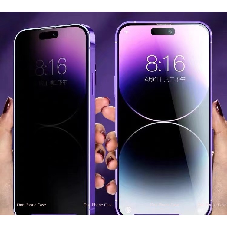 ฟิล์มป้องกันการแอบดู D7 สำหรับ iPhone 15 Pro Max 13 12 Pro 11 Pro การป้องกันหน้าจอความเป็นส่วนตัว