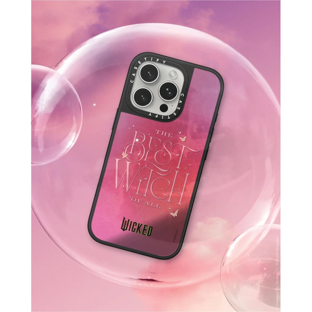CASECASE X Wicked The Best Witch Case Magic Pattern Case แม่เหล็กดูด Black & Sliver Mirror IPhone Ca