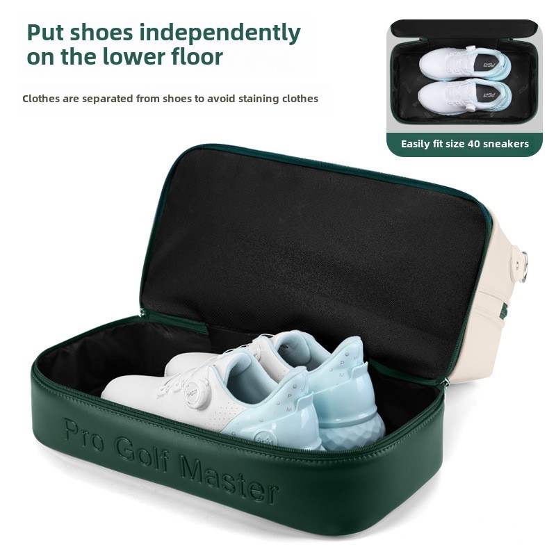 PGM YWB050 กอล์ฟเสื้อผ้ากระเป๋าผู้หญิงสองชั้นเสื้อผ้ากระเป๋ายืนฟรีรองเท้ากระเป๋าน้ำหนักเบากันน้ำเดินทางกระเป๋า - รูปที่ 2