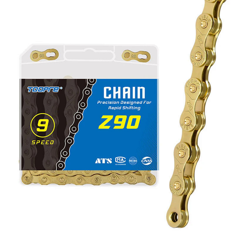 TOOPRE Bicycle Chains Gold 6 7 8 9 10 11 Speed MTB Road Bike Chain 116 Links anti-rust Chain Bikes P