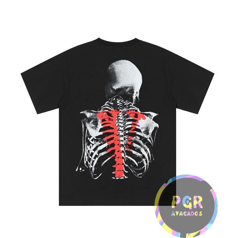 Camiseta Unisex Cotton Vlone ผู้ชายและผู้หญิง Lançenmen IMMEDIATE SHIRT