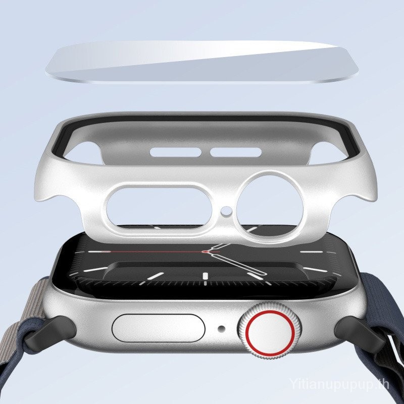 เหมาะสำหรับ Apple Watch S10/9/8/7/6/5/4/3/2/1 /se เคสป้องกันชิ้นเดียว38/40/41/42/44/45/49/46mmสาย