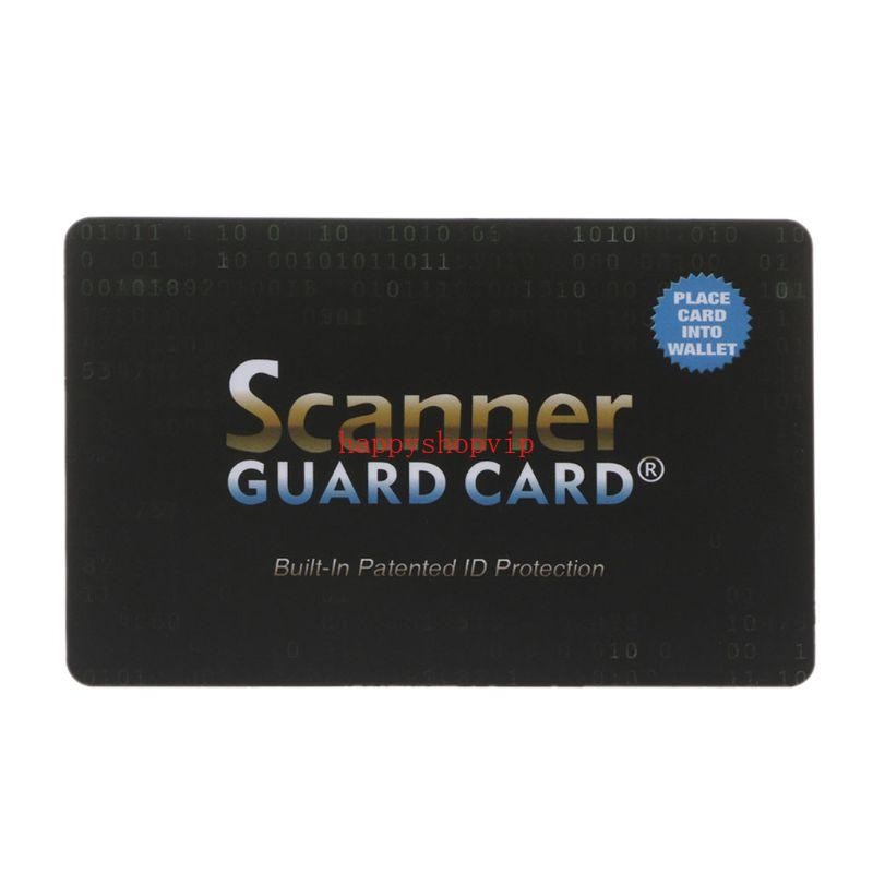 Hsv ตัวป้องกันบัตรเครดิตแบบพกพา RFID Blocking สัญญาณ NFC Shield Secure สําหรับ Passp