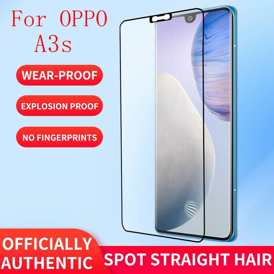 กระจกนิรภัยสําหรับoppo A3sป้องกันหน้าจออลูมิเนียมสูงAnti Fall Glassป้องกันหน้าจอOppo A 3s CPH1803 Op