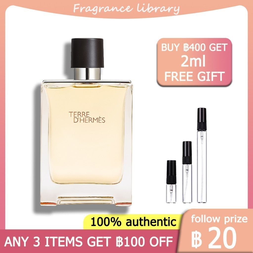 100%ของแท้ Terre d' EDT 2ml/5ml/10ml น้ําหอมชาย
