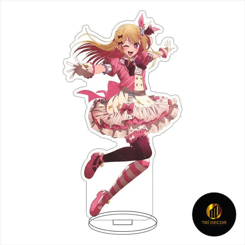 พวงกุญแจ โมเดลสแตนดี้ Oshi No Ko Gorou Akuamarin Hoshino Ai Rubii Sarina ของตกแต่งโต๊ะเรียน