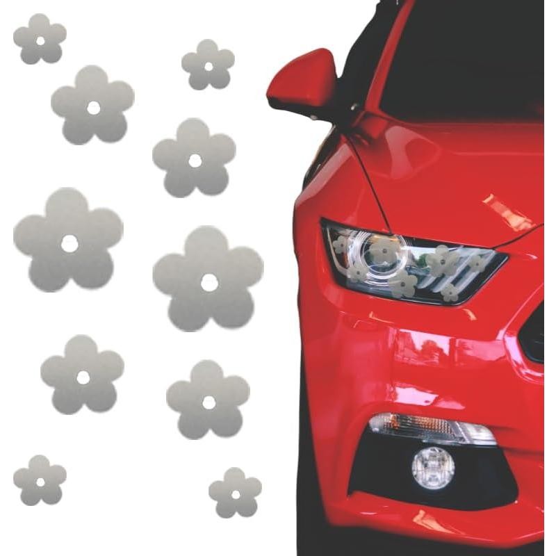 รถdecalsสําหรับผู้หญิง,ดอกไม้ไฟหน้ารถไฟท้ายdecals,ไฟเบรครูปลอกสติกเกอร์, 2PCS Frosting Stikersสําหรั