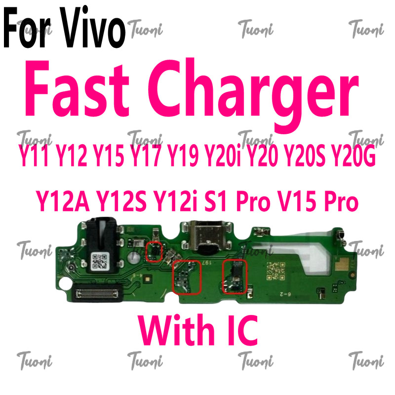 สําหรับ Vivo Y11 Y12 Y15 Y17 Y19 Y20i Y20 Y20S G Y12A Y12S Y12i S1 Pro V15 Pro Fast charging board พ