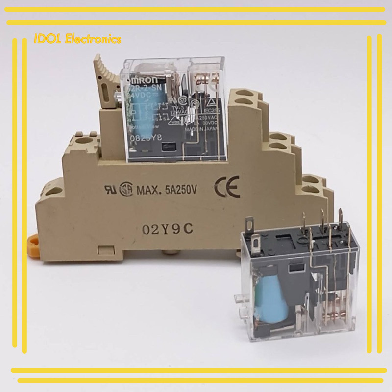 ราคาถูก! G2R-2-SN 24VDC รีเลย์ ทั้งชุด รีเลย์พร้อมขาเสียบ ซ็อกเก็ต G2R-2-SN 24VDC