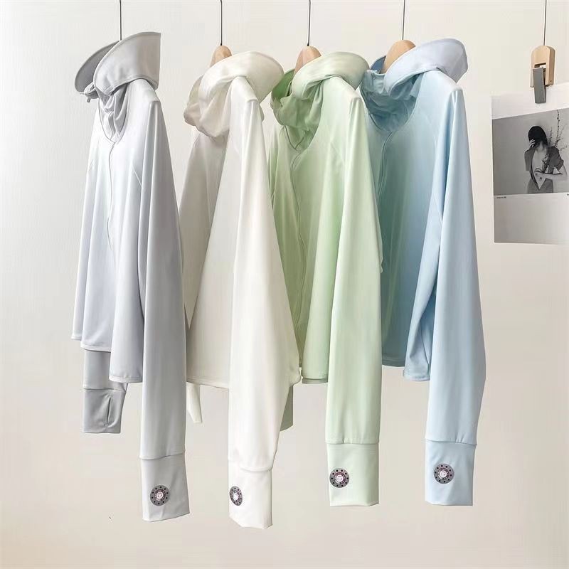ความรู้สึกระดับไฮเอนด์ Cool Feeling เสื้อแจ็คเก็ตน้ําหนักเบาระบายอากาศของผู้หญิงฤดูร้อนป้องกันรังสีอัลตราไวโอเลต