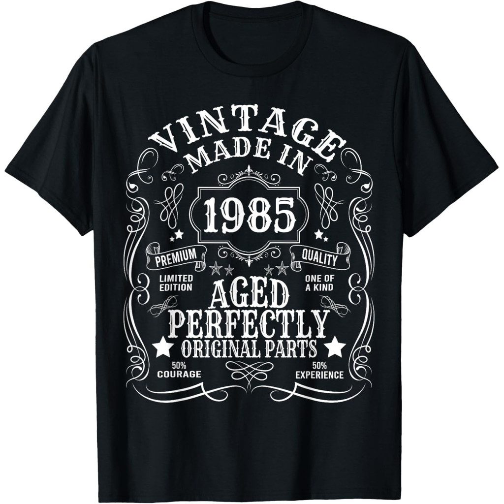 40Th Birthday Man Woman 40 ปี 1985 ตกแต่งเสื้อยืดตลก