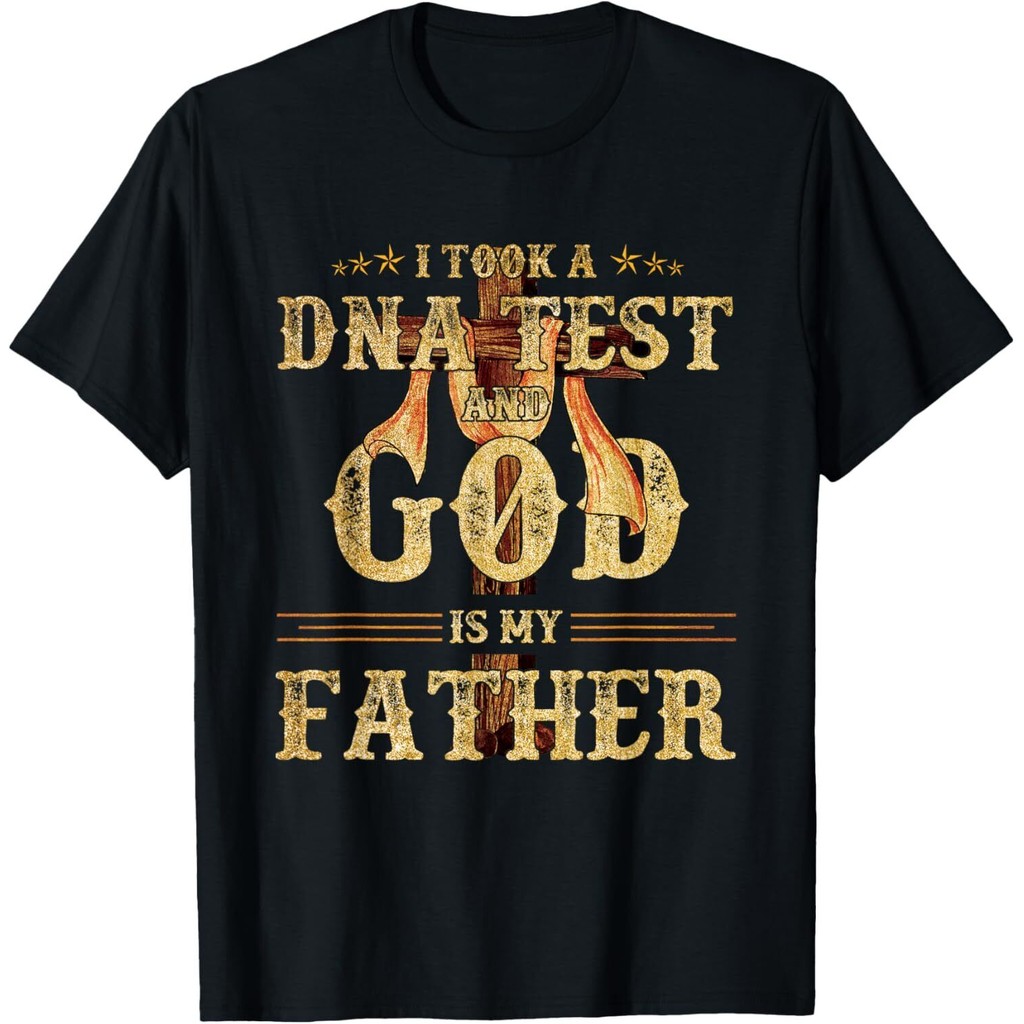 I Took A Dna Test And God Is My Father Faith Christianity เสื้อยืด