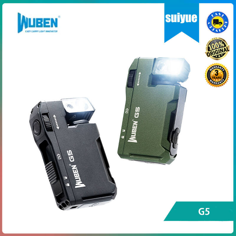 Wuben G5 ไฟพกพา Magnetic EDC ไฟฉายกันน้ํากลางแจ้งที่แข็งแกร่ง