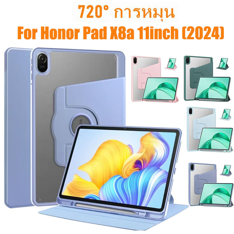 009.เคส หมุนได้ 360 ํ ตั้งได้ นอนได้ พร้อมช่องใส่ปากกา เคส for Huawei Honor Pad X8a X8 a 11 นิ้ว 202