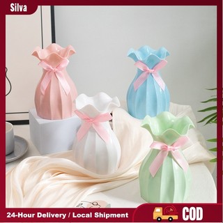 Nordic Vase Creative Minimalist Simulation Vase Living Room Imitation Ceramic Flower Vase