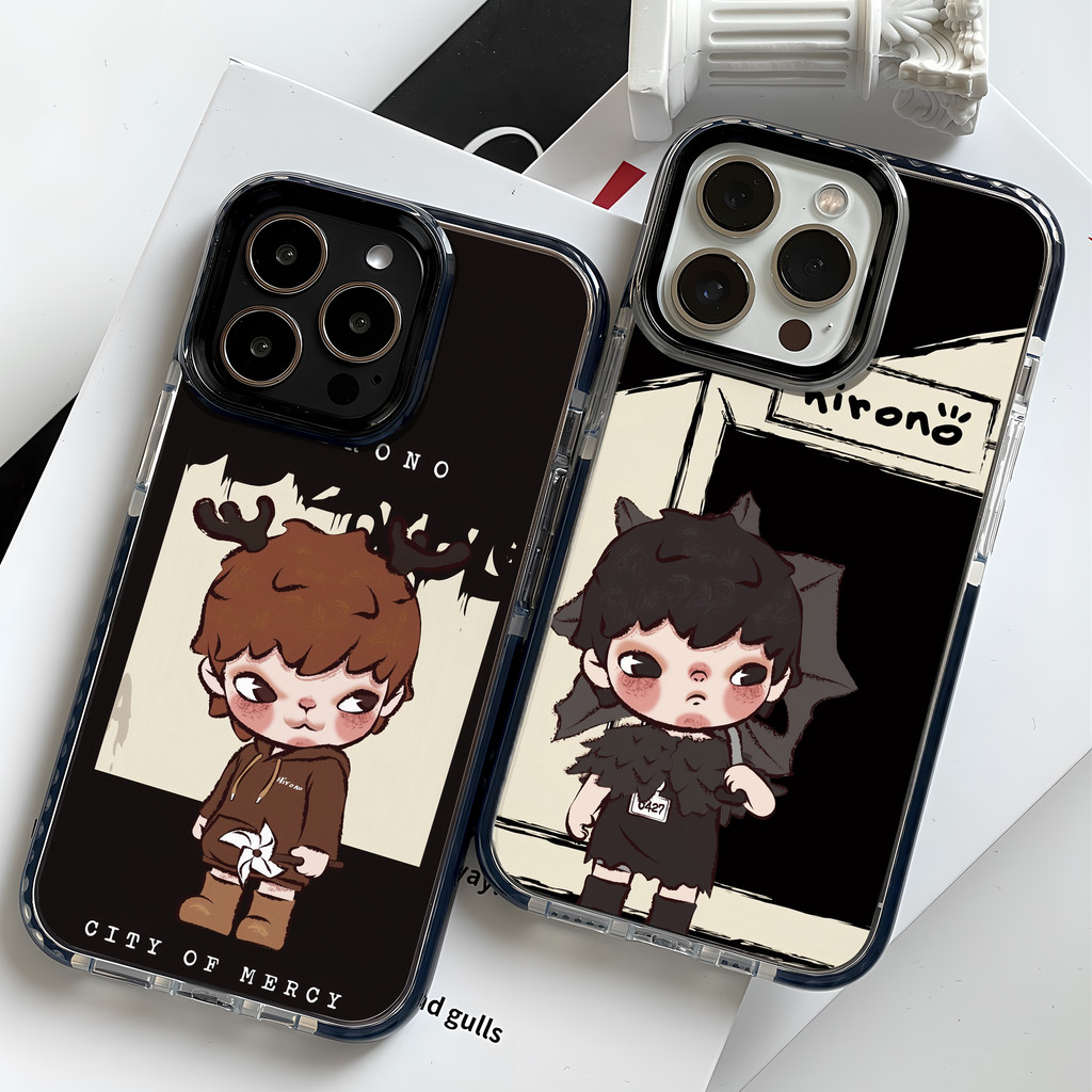 Hirono เคสสําหรับiPhone 16 Pro Max 15 14 XR 13 12 11 Pro Max 8 7 6 6S Plus X Xs Max Se 2020 13 12 11 Softโปร่งใสTPUเคสโทรศัพท์กันกระแทก