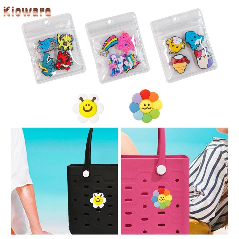 Kloware กระเป๋าชายหาด Charm รองเท้าชายหาด Charm รองเท้าชายหาด Charms Beach Tote Charm ใส่
