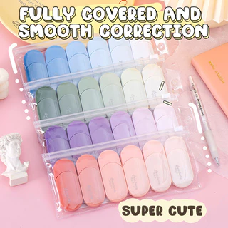 【6ชิ้น】ลบปากกา เทปลบคำผิด อุปกรณ์ลบคำผิด เทปเอาของเหลว เทปลบปากกา เครื่องเขียนสำหรับนักเรียน