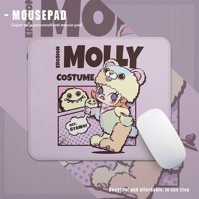 สําหรับ MOLLY แผ่นรองเมาส์ Office Gaming Anti Slip Soft Pad การ์ตูนน่ารักสร้างสรรค์โต๊ะ Mat
