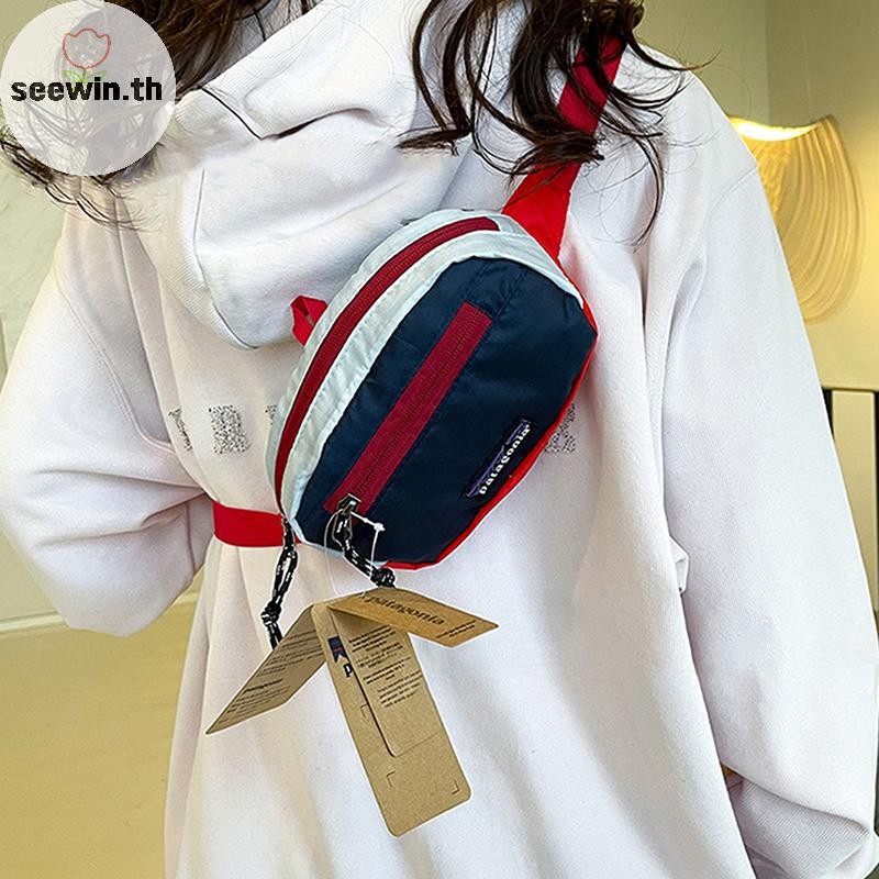 Seewin ผู้ชายและผู้หญิงกลางแจ้ง Mini กันน้ํา Mini Oxford ผ้าเอวเล็กกระเป๋านักเรียนจับคู่โทรศัพท์มือถือกระเป๋าเดินทาง th