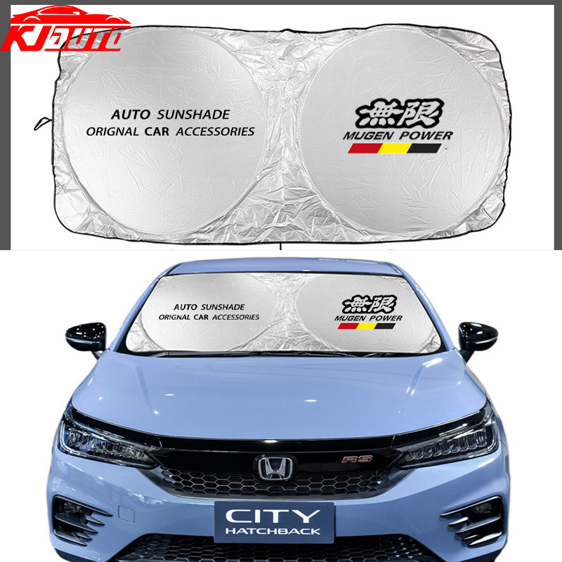 Honda กระจกรถยนต์ Sunshade Auto หน้าต่างความร้อนสําหรับ City Civic Fit Jazz HRV BRV CRV WRV Brio Acc