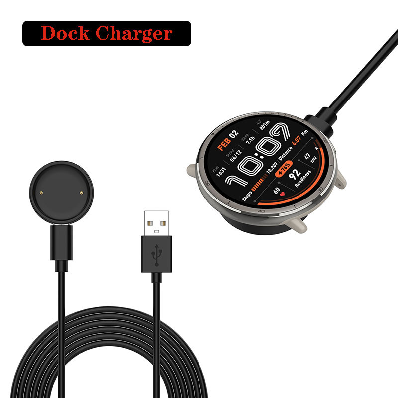 สายชาร์จข้อมูล USB/Type C 1M และแท่นชาร์จสําหรับอุปกรณ์เสริม Huami Amazfit Active 2 / Bip 6