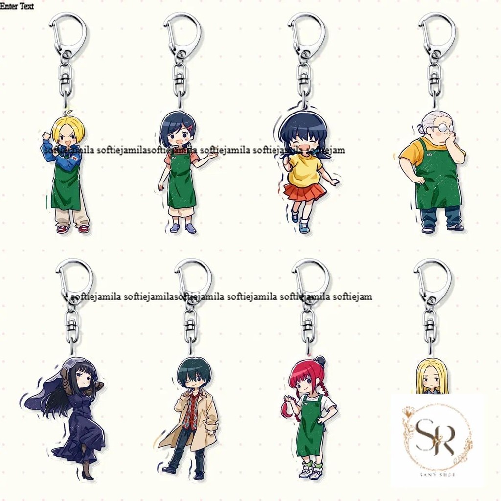 พวงกุญแจอนิเมะ sakamoto Days Shin asakura taro sakamoto อุปกรณ์เสริมของสะสม พวงกุญแจอนิเมะ