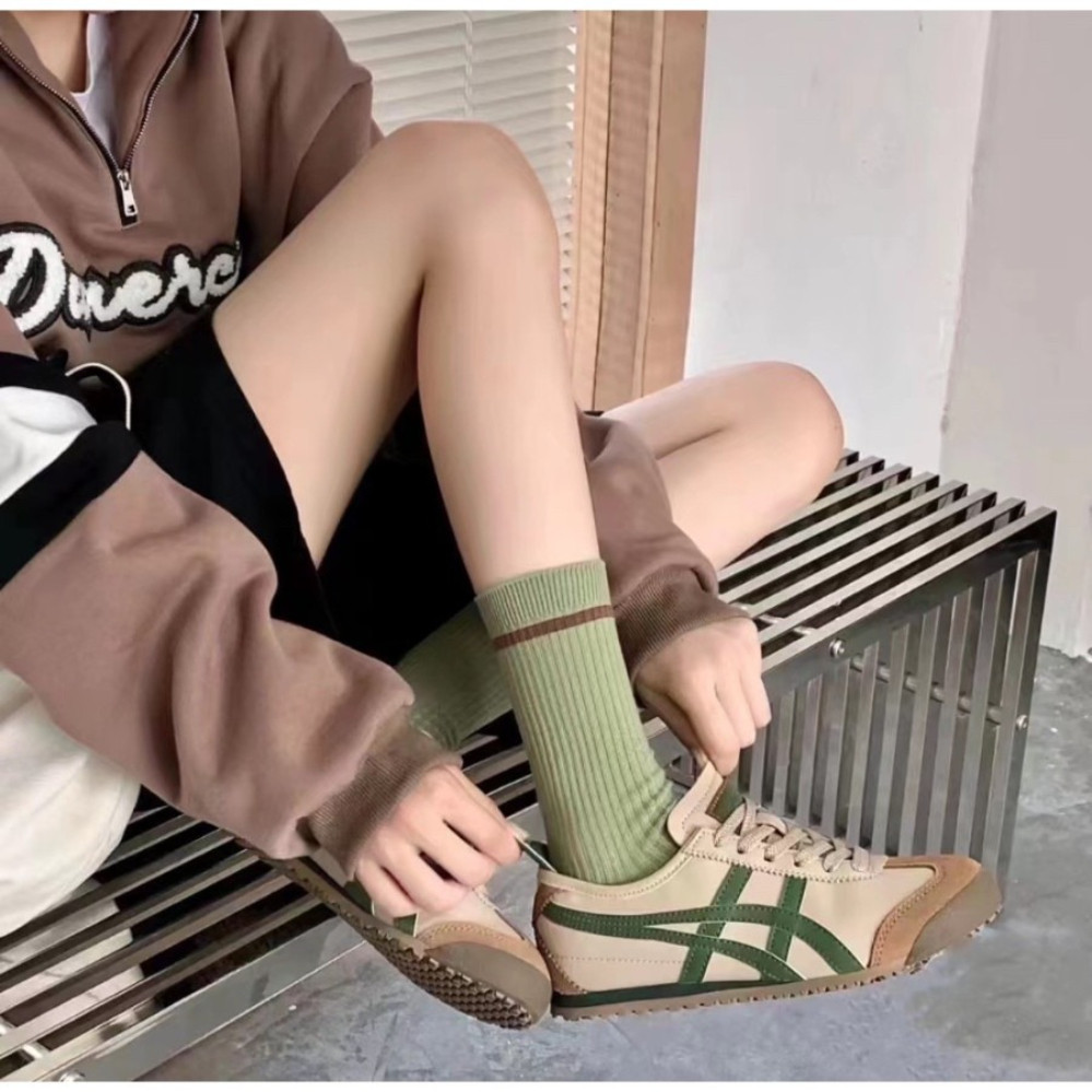 🔥พรีออเดอร์🔥💯Onitsuka Tiger MEXICO 66 ของแท้100% รองเท้าลำลอง DL408-1659 / 1183B493-100 รองเท้าผู้ชายและผู้หญิงแท้