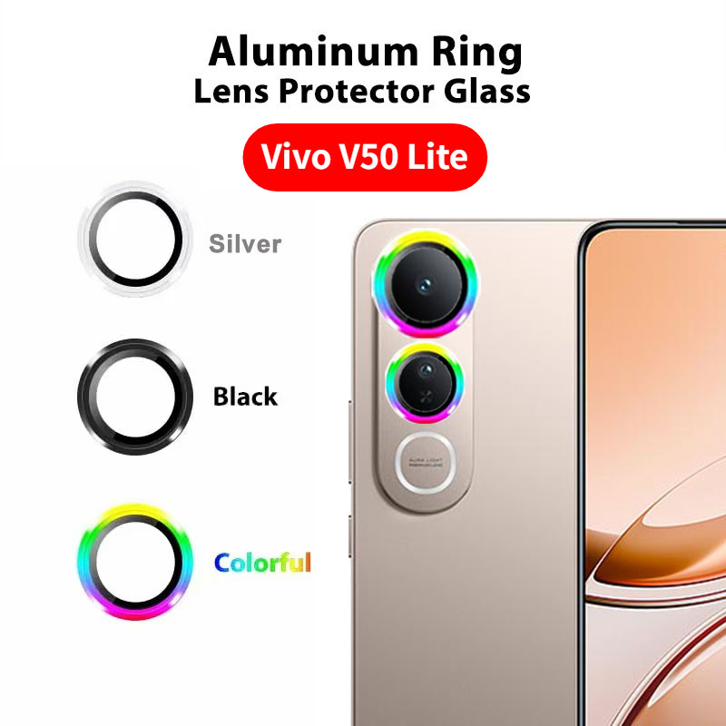 Eagle Eye เลนส์ Circular Protector สําหรับ Vivo V50 Lite V50Lite 4G 5G 2025 โค้งโลหะกล้องป้องกันฟิล์มแก้วแหวนเลนส์ฝาครอบ