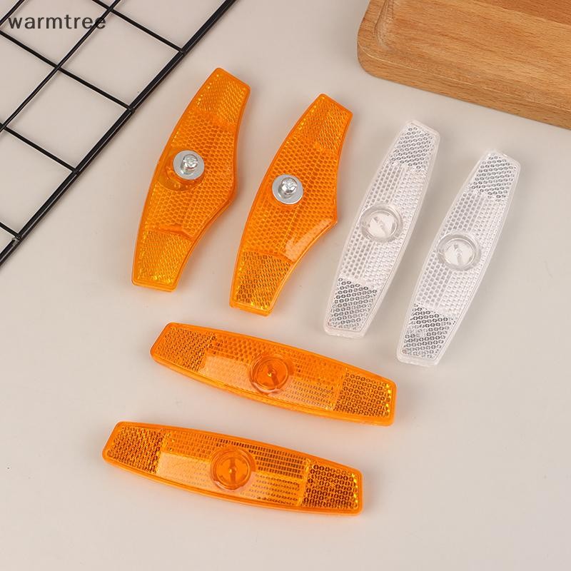 Warmtree 1 คู่ไฟเตือนจักรยานจักรยาน Spoke Reflector Night ขี่จักรยานล้อ Bright สะท้อนแสง Mount Reflectors Light ขี่จักรยานอุปกรณ์เสริมใหม่