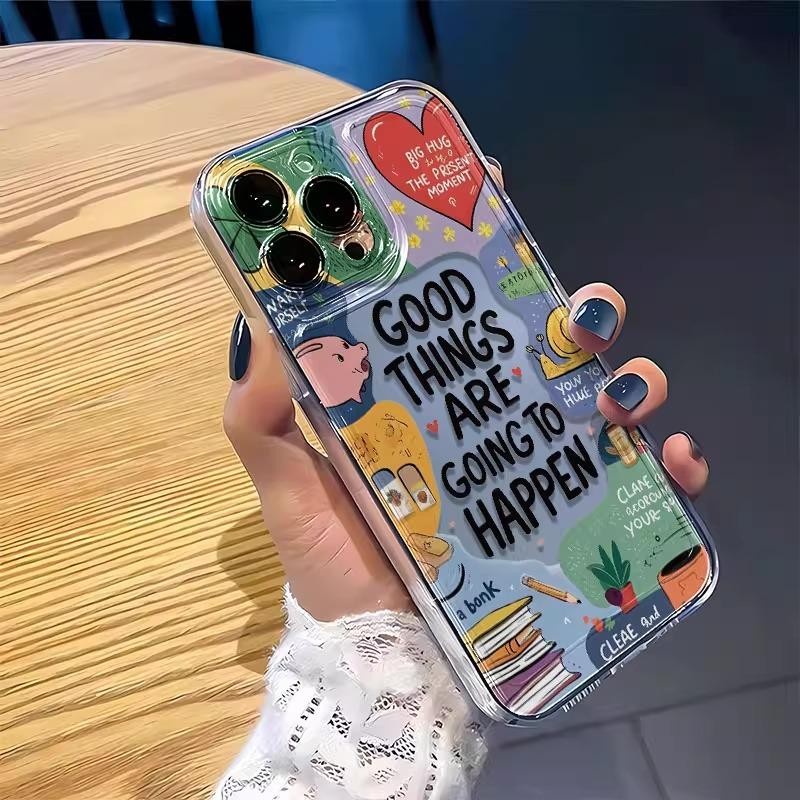 การ์ตูนน่ารักสําหรับ iPhone 11 17 16 15 14 Pro Max 12 13 รูปที่ 4