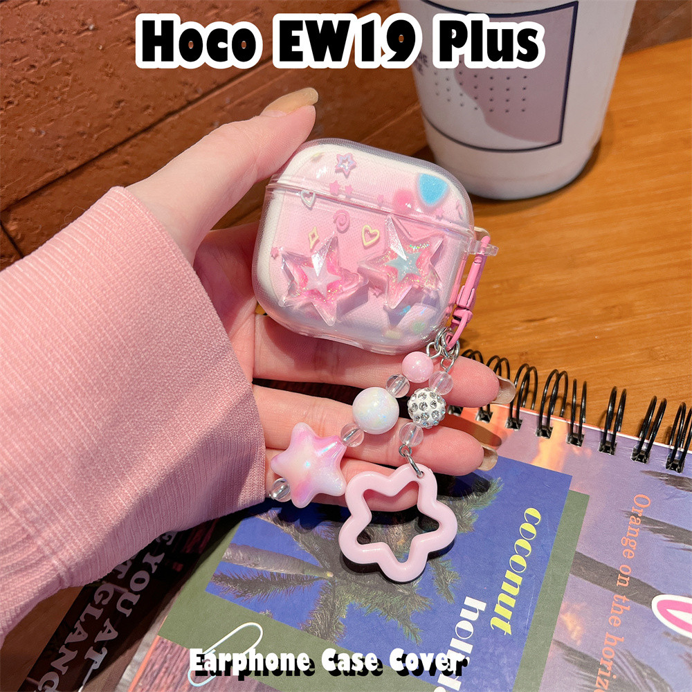 คุณภาพสูงสําหรับ Hoco EW19 Plus Case เคสหูฟัง Vintage น่ารักการ์ตูนปลอกซิลิโคนอ่อนนุ่ม