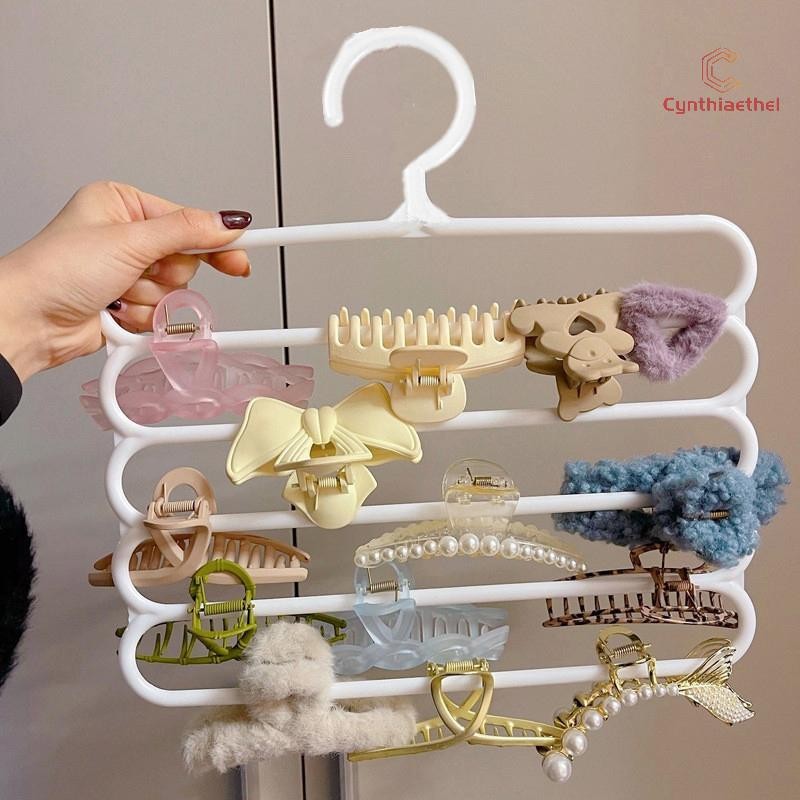 {Cynthiaethel} Hair Claw Storage Rack Organizer ผู้ถือความจุขนาดใหญ่แขวนผนัง Hairpin Hanger Space al Storage Rack ใหม่