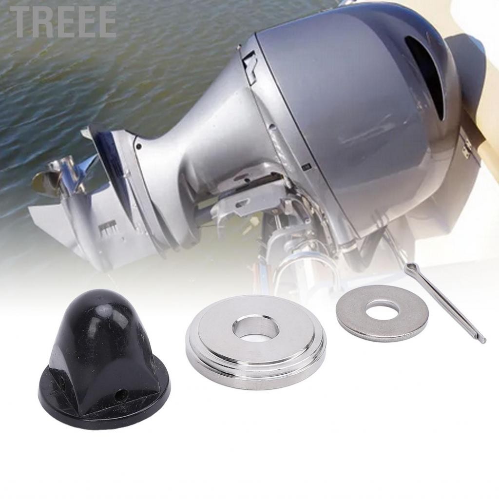 Treee Outboard Propeller Nut Bushing Washer พอดีแม่นยำเครื่องยนต์พลาสติกสแตนเลสสำหรับเปลี่ยน