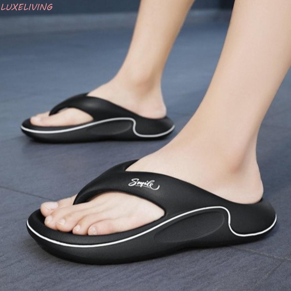 Luxeliving หนา Soled รองเท้าแตะ,คลิป Toe Anti Odor สวมใส่ด้านนอกรองเท้า, Casual Anti Slip Beachwear EVA แพลตฟอร์ม Flip Flops ผู้ชาย