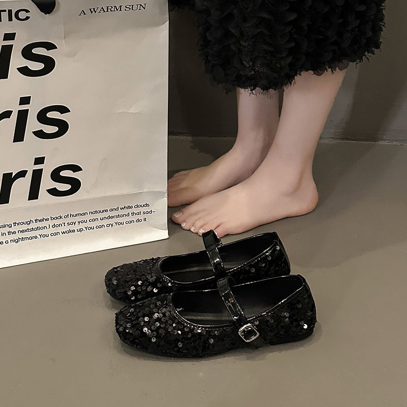 Mary Jane Shoes Soft Sole Peas Shoes French Casual Summer Premium