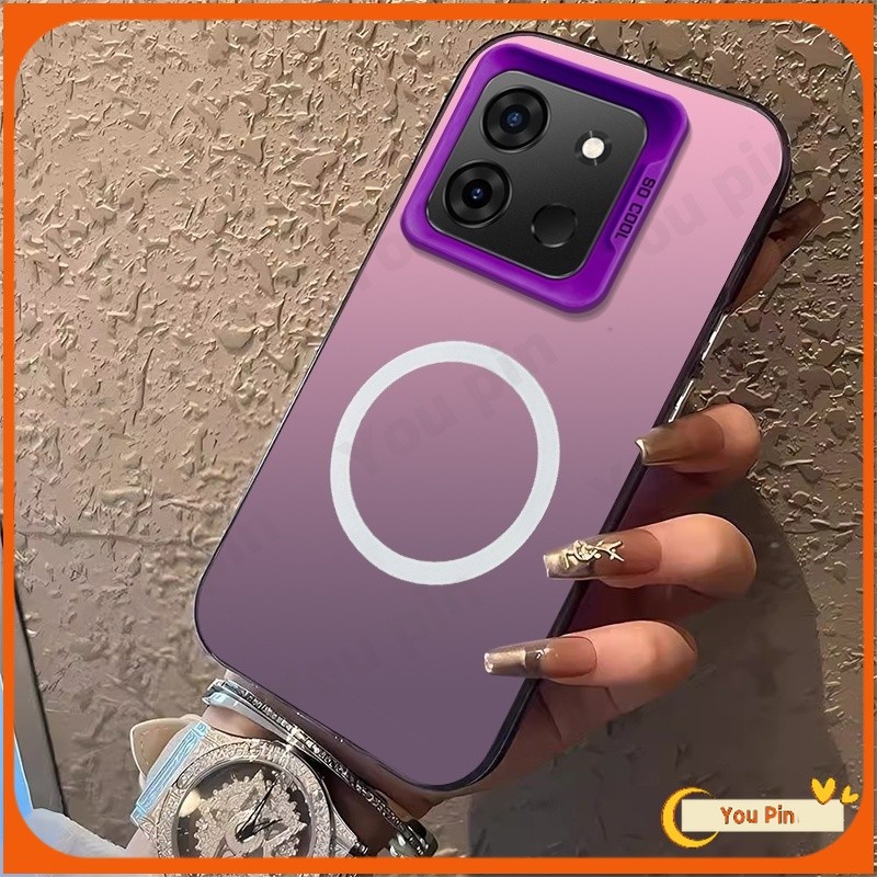 ปลอกสําหรับredmiหมายเหตุ13 Pro 4G 5Gกรณี12 11S 10 10S 9 9S 8 Pro A3 A3X Xiaomi 14T Pro 4G 5Gกรณีปลอกคุณภาพที่เรียบง่ายขดลวดแม่เหล็กTPUเคสโทรศัพท์