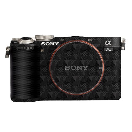สติ๊กเกอร์ 3M สําหรับรุ่น Sony A7C2 - สามเหลี่ยมสีดํา + เมทริกซ์