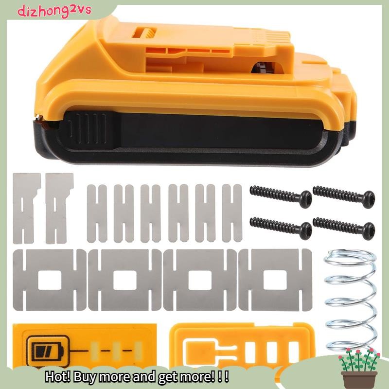 [dizhong2vs]กล่องพลาสติกเปลี่ยนแบตเตอรี่สําหรับ 20V DCB201,,, 18V Li-Ion Battery Cover Parts สําหรับ