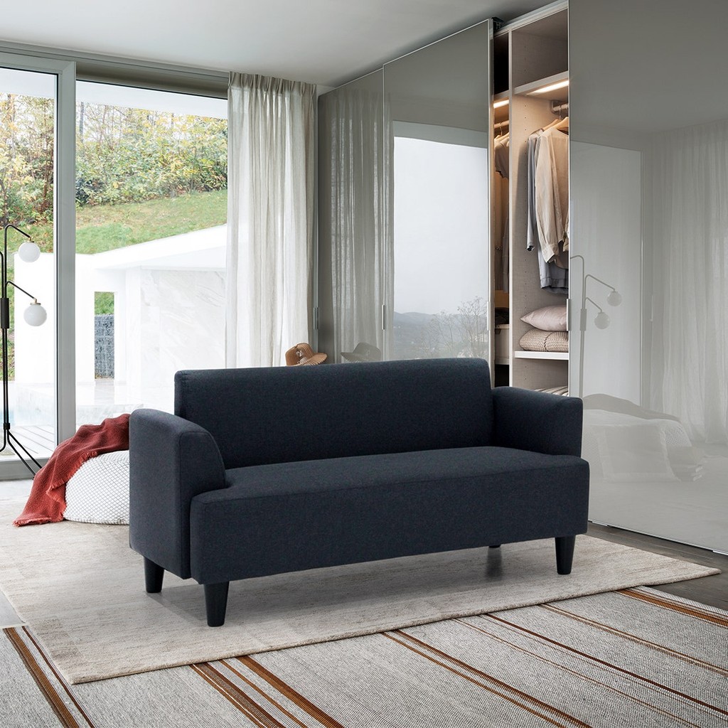 Koncept Furniture โซฟา 2 ที่นั่ง รุ่น Gibbon สีเทา (147x77x74 ซม.) แบรนด์ KONCEPT FURNITURE