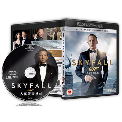 [ภาษาอังกฤษ] ภาพยนตร์ Blu-ray HD 4K UHD 1080P 007:Skyfall