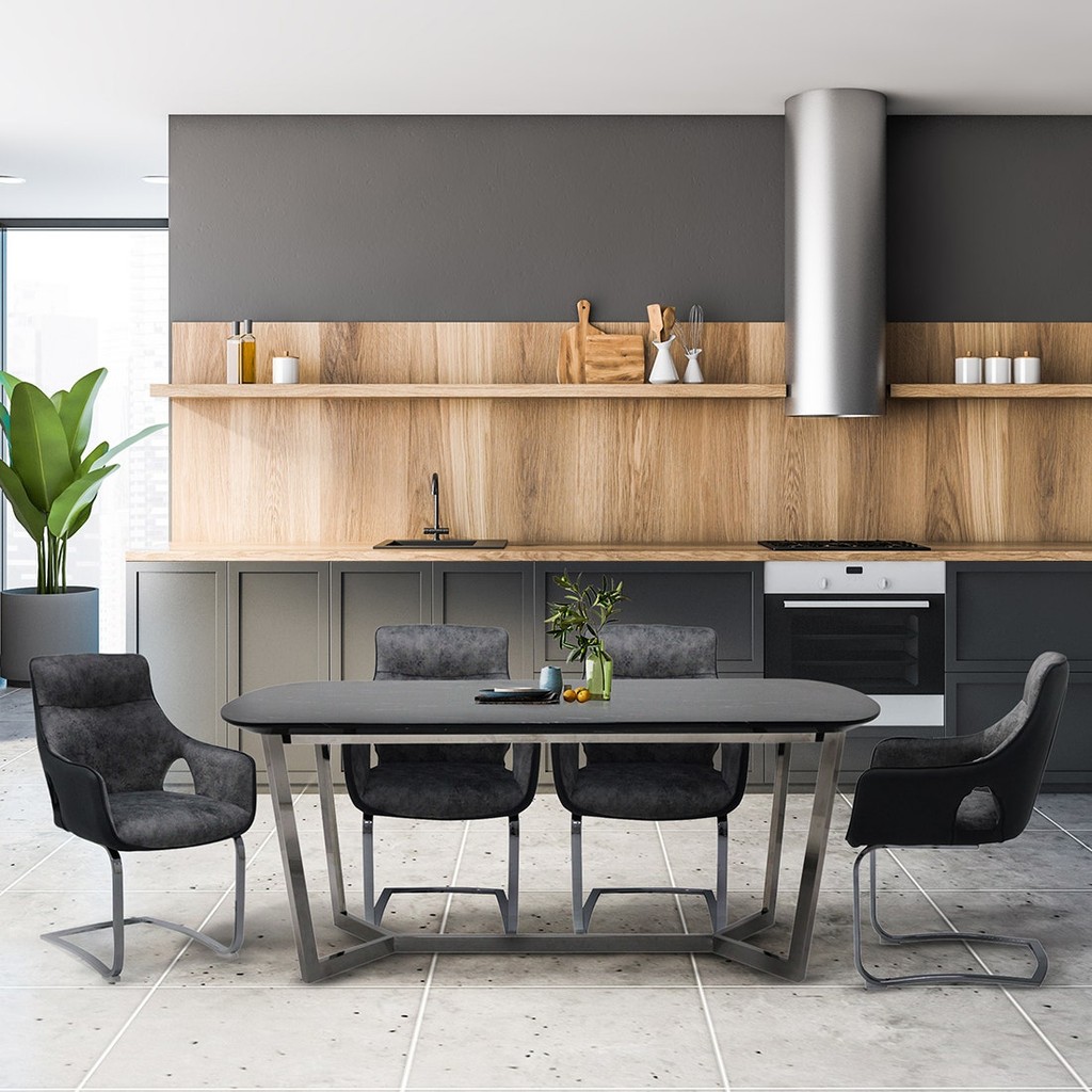 SB Design Square ชุดโต๊ะอาหาร รุ่น Avente & เก้าอี้ รุ่น Yakka  แบรนด์ SB FURNITURE