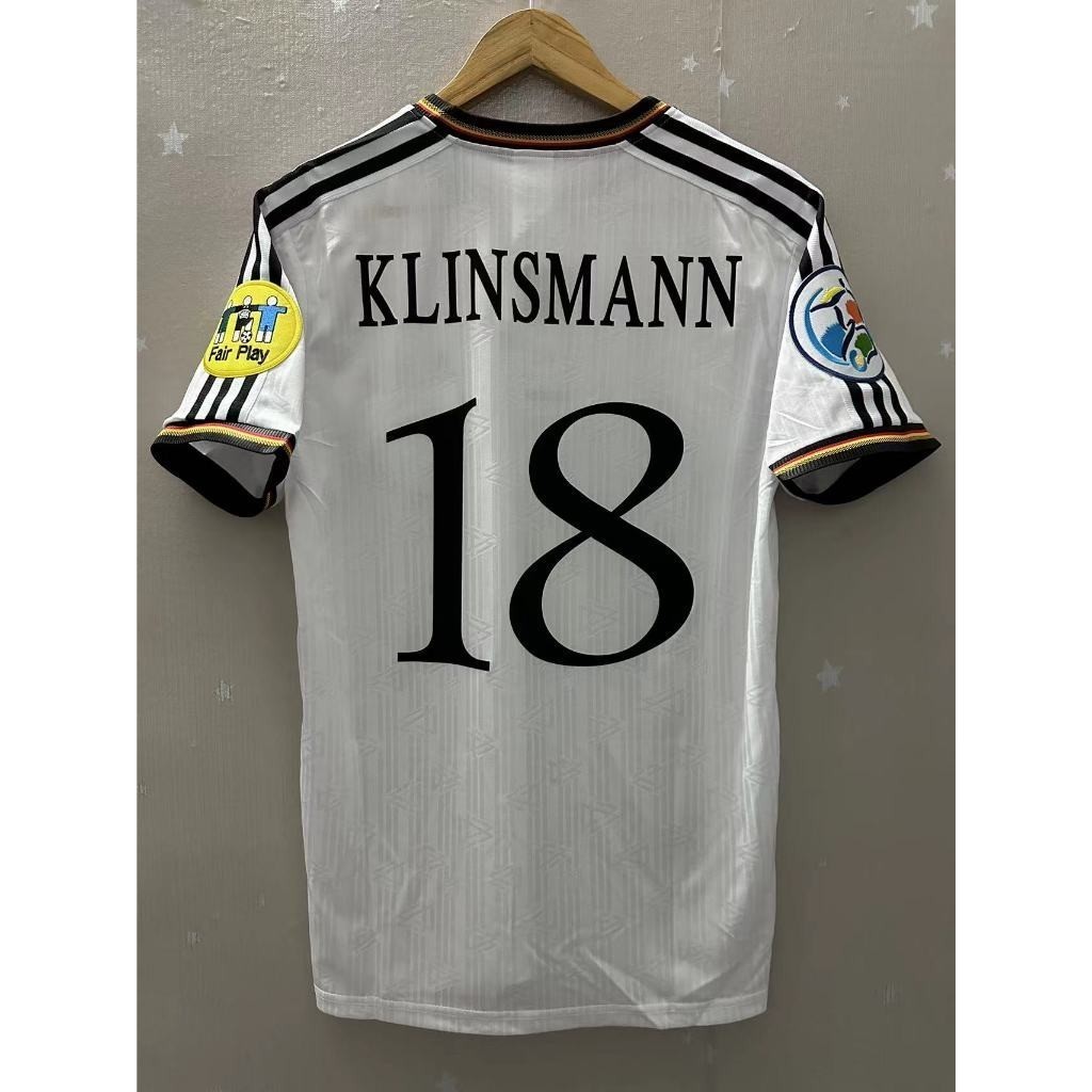 S-xxl 1996 เยอรมัน Klinsmann Moller Zig คุณภาพสูงบ้าน retro เสื้อยืดที่กําหนดเองเสื้อฟุตบอล