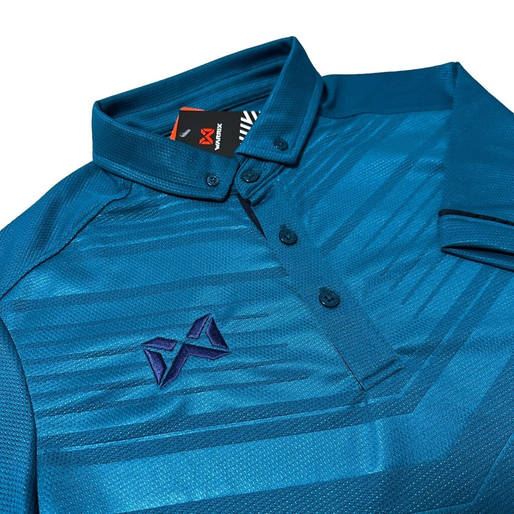Warrix เสื้อโปโล พิมพ์ลาย วอริกซ์ WA-3318N 3318 LAVIDA สีทอง,คราม,เทา,น้ำเงิน,ฟ้าอ่อน ไม่ต้องรีด ราคา ถูกที่สุด ดีลบีเคเค แกลเลอรีภาพที่ 8
